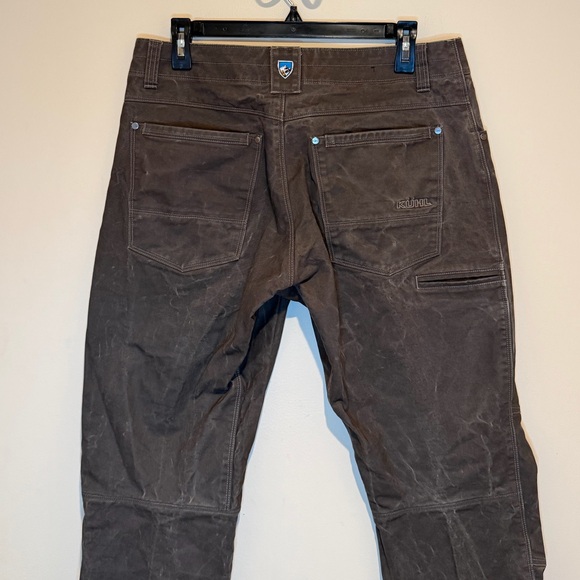 Kuhl Free Rydr Vintage Patina Dye Hiking Pants Outdoor Canvas Brown Men’s 32x32 - Picture 8 of 16